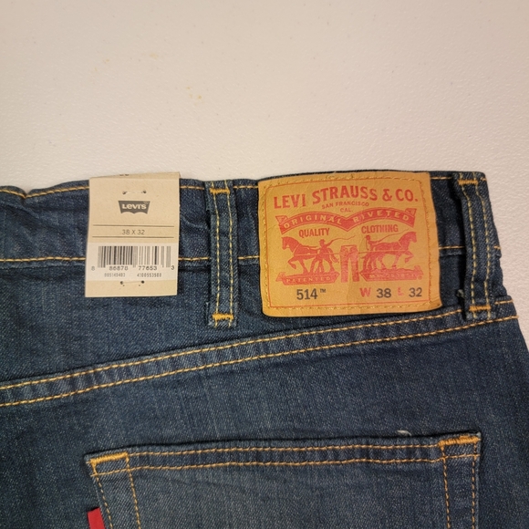 Levi's 514 Straight Fit Stretch Jeans Size 38W X 32L - Picture 5 of 5